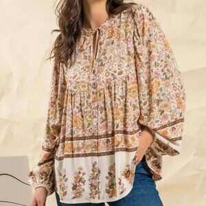 Floral Print Women's Top